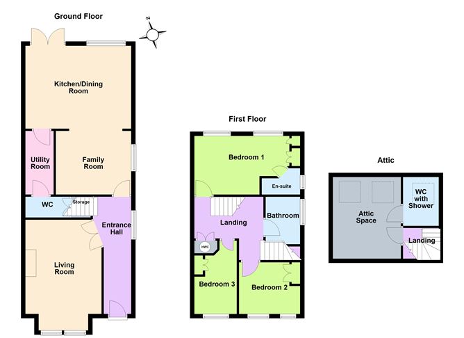 Floor plan — 10 Prospect Heights, Rathfarnham, Dublin 16