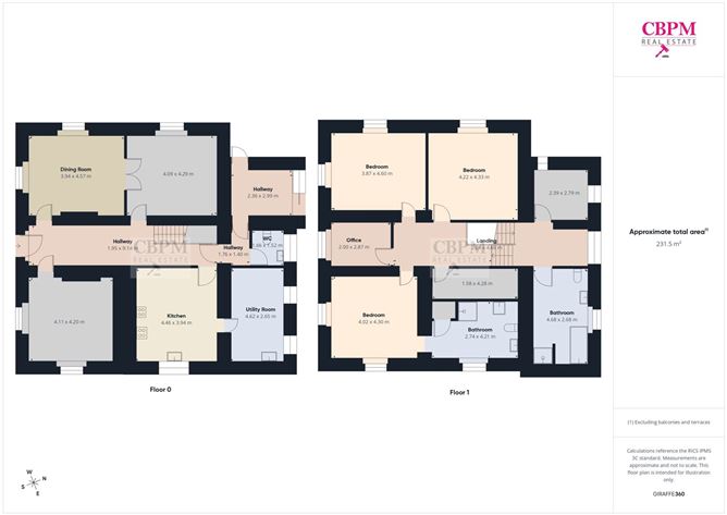 Floor plan — Emmaus House & Development Land, Ballyroan Road, Abbeyleix, Co. Laois