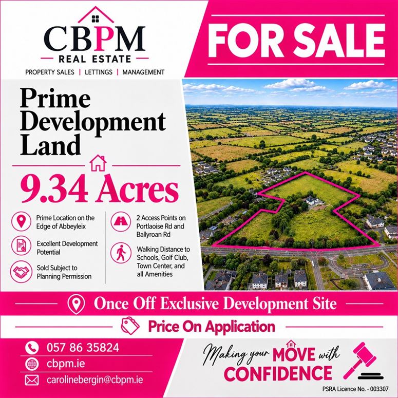 Emmaus House & Development Land, Ballyroan Road, Abbeyleix, Co. Laois