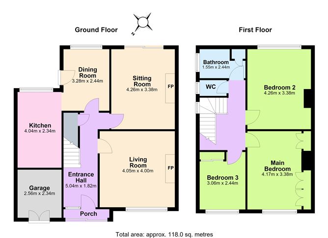 Floor plan — Santa Barbara, 19 Orchardstown Park, Rathfarnham, Dublin 14