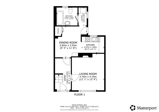 Floor plan — 34 Millbrook Grove, Donaghmede, Dublin 13