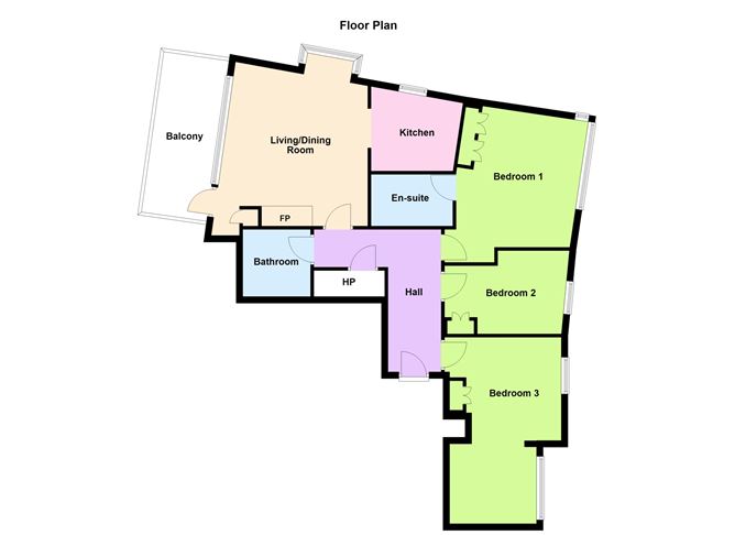Floor plan — 109 The Oval, Tullyvale, Dublin 18