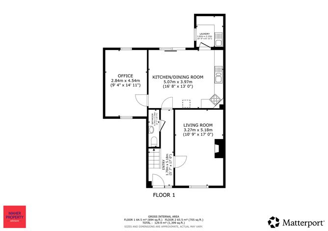 Floor plan — 93 Friars Green, Carlow Town, Carlow