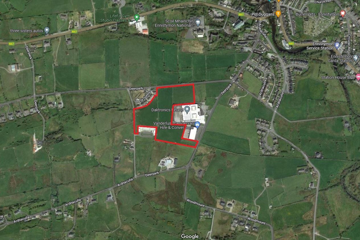 9.2 Acres Industrially Zoned Lands, Deerpark, Ennistymon, Co. Clare