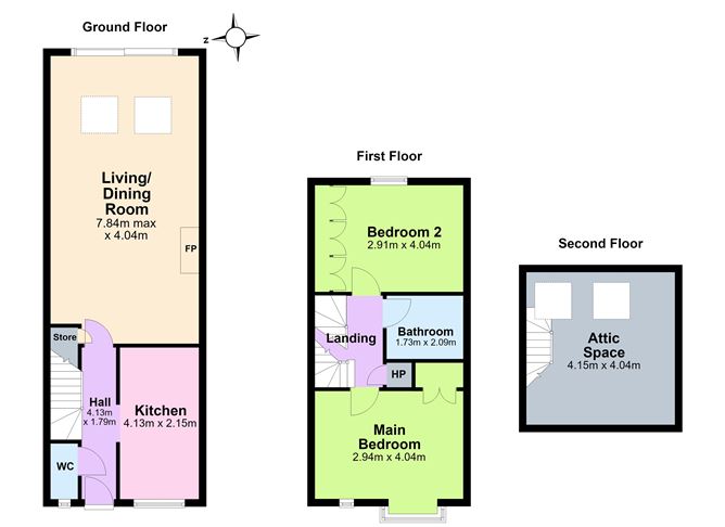Floor plan — 5 Castle Court, Killiney Hill Road, Killiney, Co. Dublin