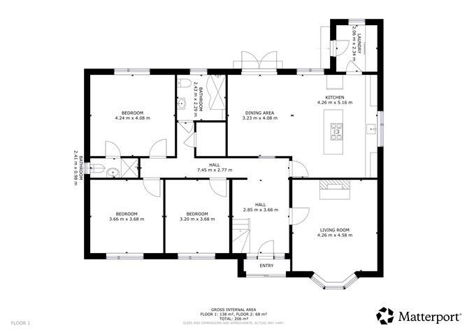 Floor plan — Clonnasheeoge, Ballymurn, Wexford, Co. Wexford