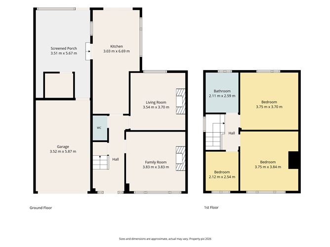 Floor plan — 8 Walkinstown Drive, Walkinstown, Dublin 12