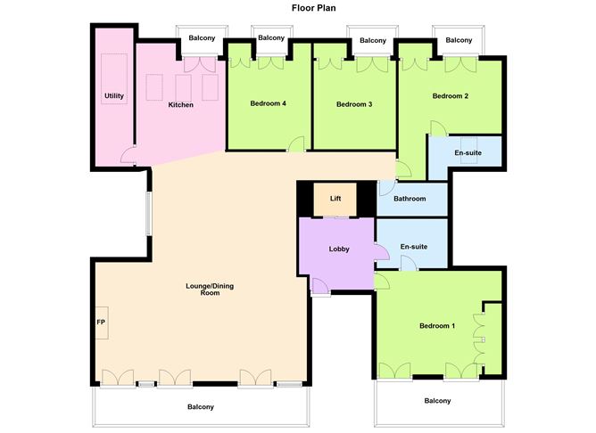 The Penthouse, 74/75 Fitzwilliam Lane, Dublin 2
