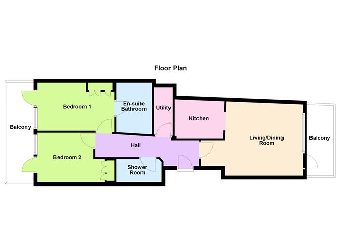 Floor plan — 126 AW Pugin House, Loreto Abbey, Rathfarnham, Dublin 14
