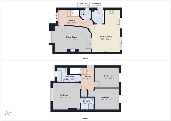 Floor plan — 16 Rathsillan, Tullow, Co. Carlow