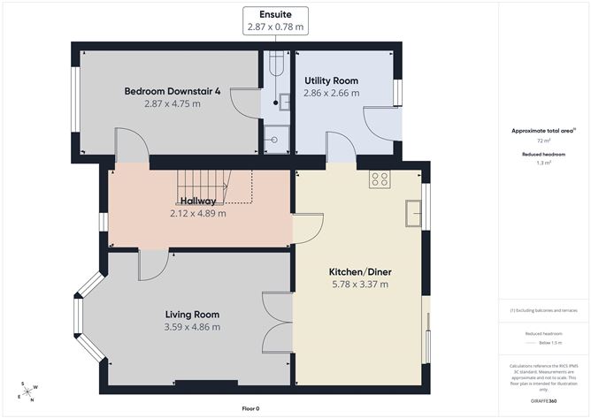 Floor plan — 106 College Hill, Mullingar, Westmeath