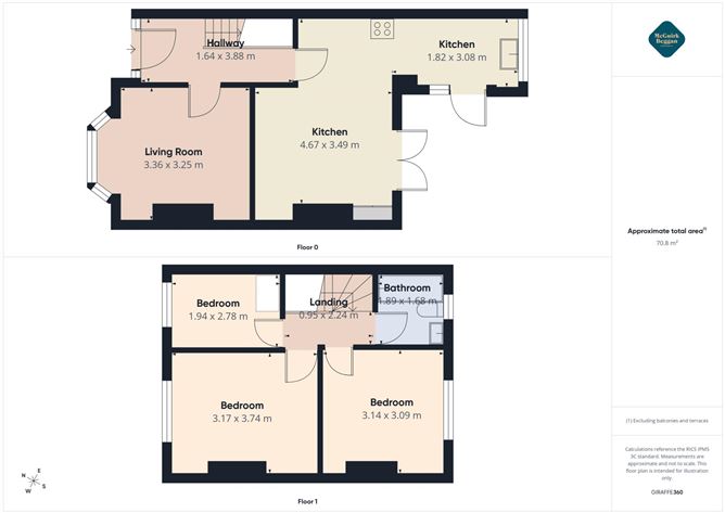 Floor plan — 140 Old County Road, Crumlin, Dublin 12