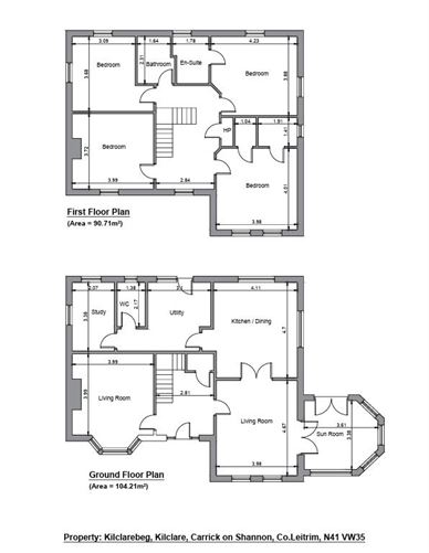 Floor plan — Sliabh View, Scrabbagh, Kilclare, Carrick-On-Shannon, Co. Leitrim
