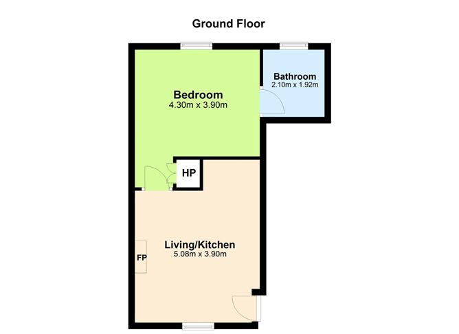 Floor plan — Apt 1 - 4, 1 Bayview, Pembroke Street, Dublin 4