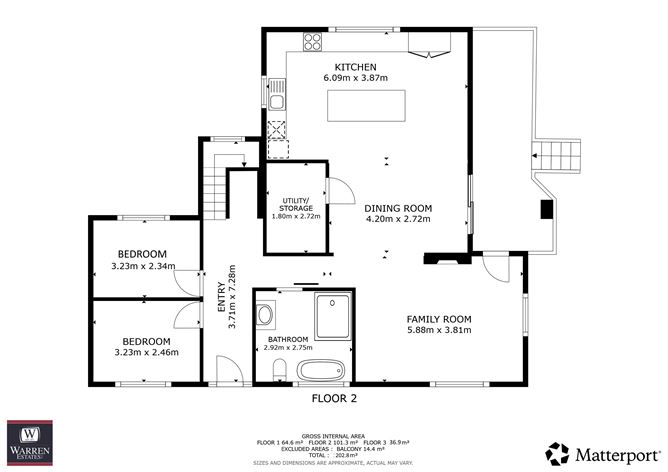 Floor plan — 'Ballinteer Lodge', Tara Hill, Wexford