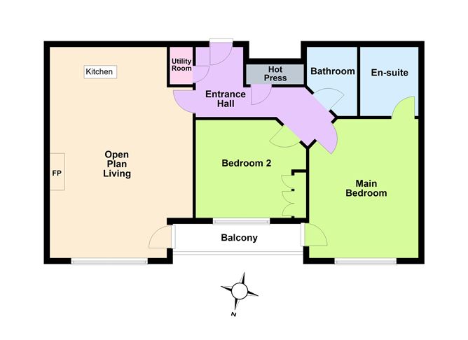Floor plan — 8 Hyde House, Clonfadda Wood, Mount Merrion Avenue, Blackrock, Co. Dublin