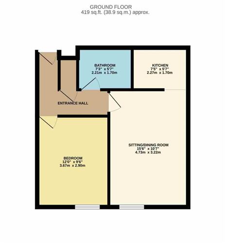 Floor plan — 21, The Moore, Gresham House, Dublin 1, Co. Dublin