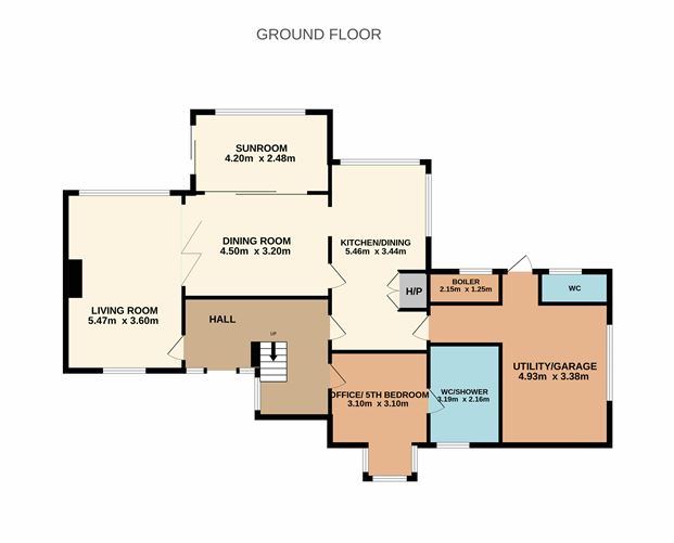 Floor plan — Sandfield, Freshford Road, Kilkenny