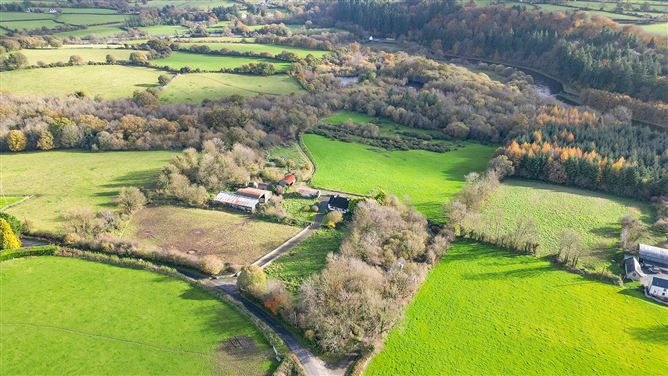 Bungalow on c. 34.28 hectares at Clohastia, Borris, Carlow