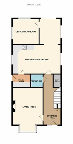 Floor plan — 8 Cedar Crescent, Parcnagowan, Kilkenny