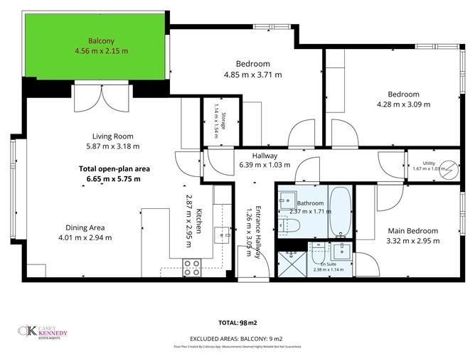 Floor plan — 3 Hawthorn House, The Walk, Carrickmines Green, Carrickmines, Dublin 18