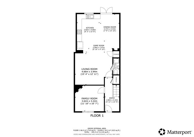 Floor plan — 315 Errigal Road (LARGE KITCHEN EXTENSION), Drimnagh, Dublin 12