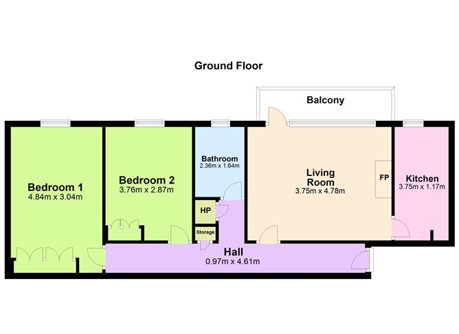 Floor plan — 10 Hibernia, De Vesci Court, Monkstown, Co. Dublin