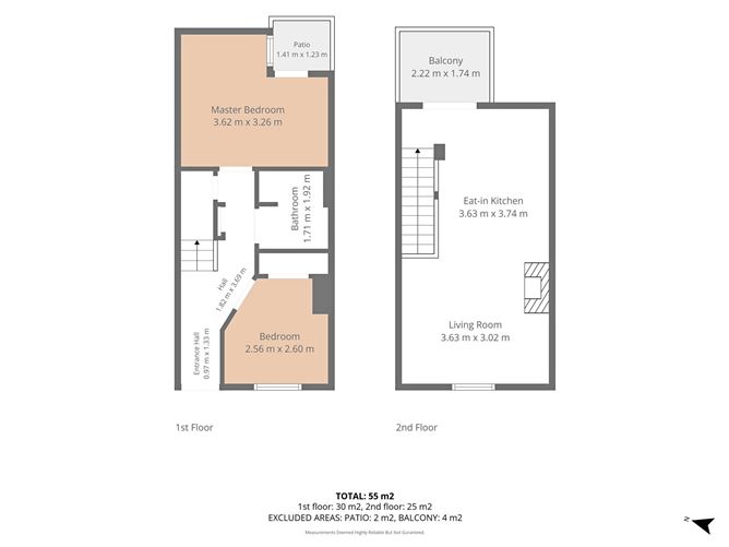 Floor plan — Apartment 6, House 1, Linden Court, Grove Avenue, Blackrock, County Dublin