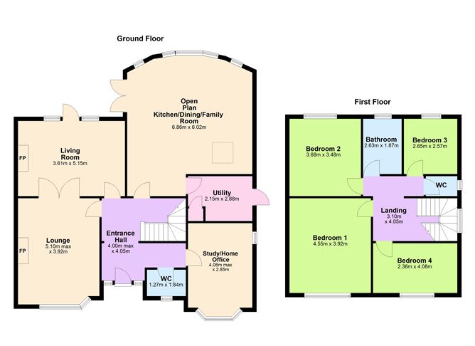 Floor plan — 29 Butterfield Drive, Rathfarnham, Dublin 14