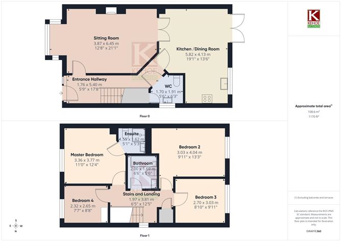 Floor plan — 83 The Paddocks, Browneshill Road, Carlow, County Carlow