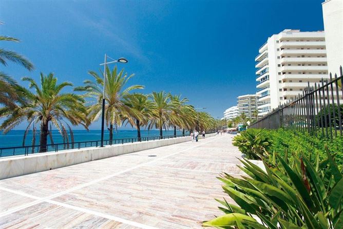 Marbella Town beachside, Marbella, Spain