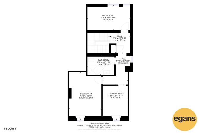 Floor plan — Bishop's Gate Street, Mullingar, Westmeath