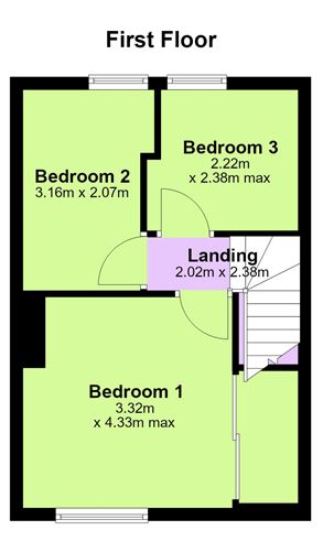 Floor plan — 307 Kildare Road, Crumlin, Dublin 12