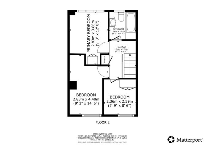 Floor plan — 45 Dun Emer Walk, Lusk, Dublin