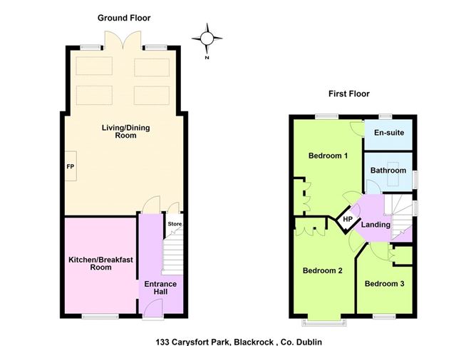 Floor plan — 133 Carysfort Park, Blackrock, Co. Dublin