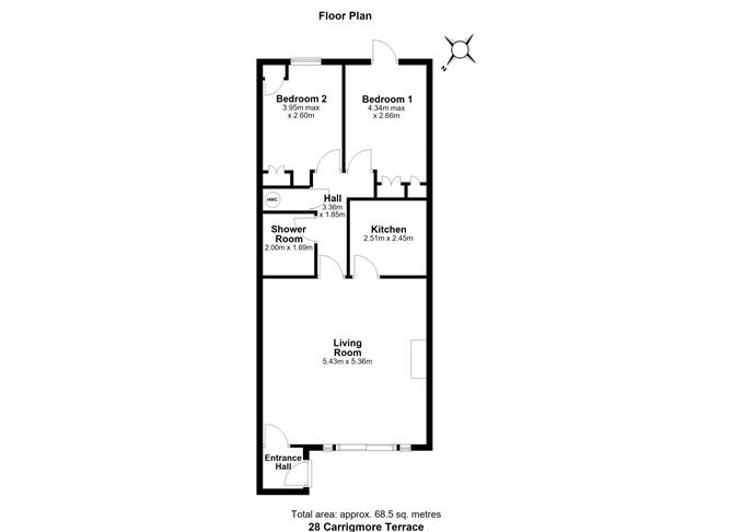 Floor plan — 28 Carrigmore Terrace, Saggart, County Dublin
