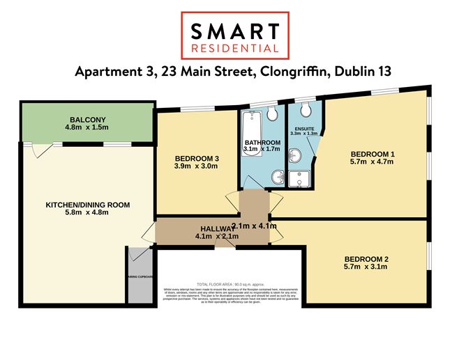 Apartment 3, 23 Main Street, Clongriffin, Dublin 13