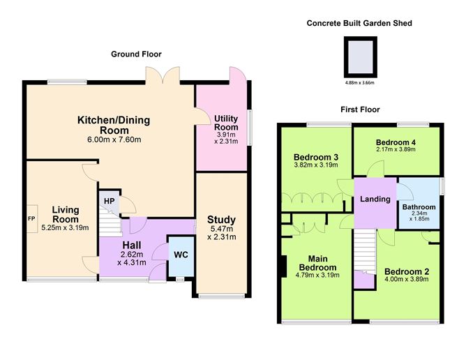 Floor plan — 191 Rochestown Avenue, Dun Laoghaire, Co. Dublin