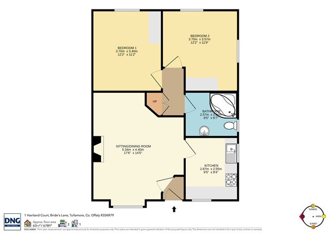 Apt1 Haviland Court, Bride's Lane, Tullamore, Co. Offaly