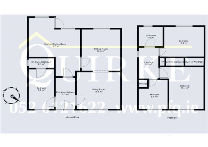 Floor plan — 5 Prior Park Hill, Clonmel, County Tipperary