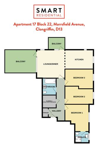 Floor plan — Apartment 17, 22 Marrsfield Avenue, Clongriffin, Dublin 13, Co. Dublin