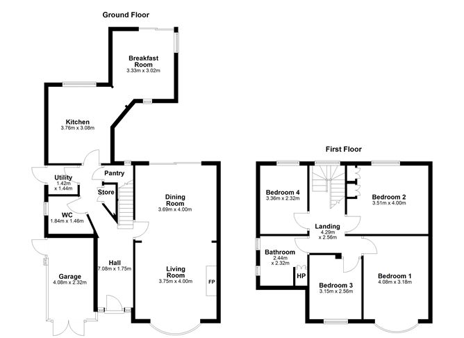 Floor plan — 17 Wilfield Park, Sandymount, Dublin 4