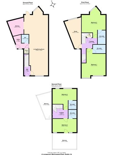 Floor plan — 4 Longwood, Wynnsward Park, Clonskeagh, Dublin