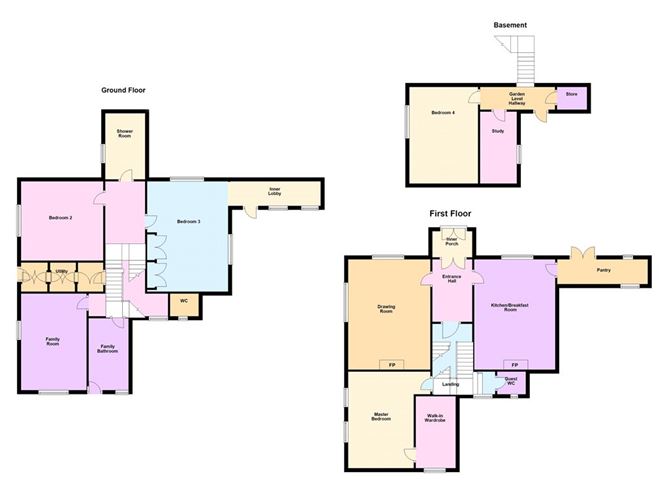 Floor plan — 1 Richmond Hill, Monkstown, Co. Dublin