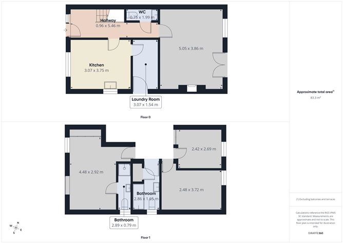 Floor plan — 16 Fortbarrington Drive, Dun Brinn, Athy, County Kildare