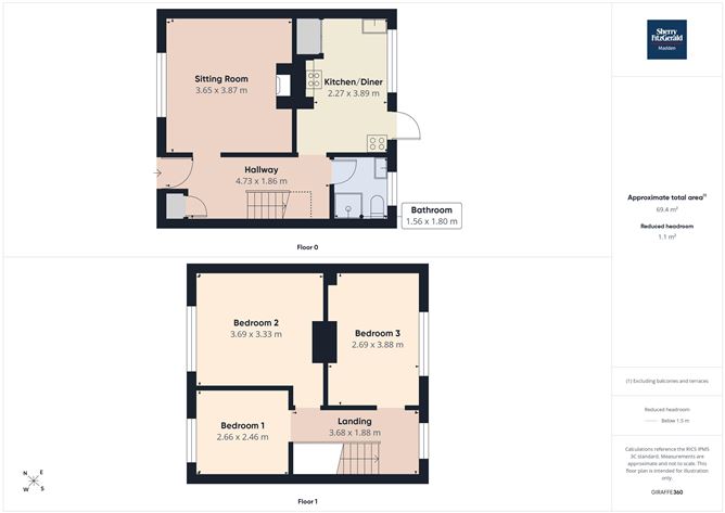 Floor plan — 17 Marian Park, Portumna, Co. Galway