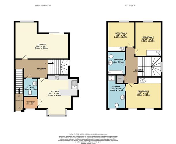 Floor plan — 28 The Square, Innwood, Enfield, Co. Meath