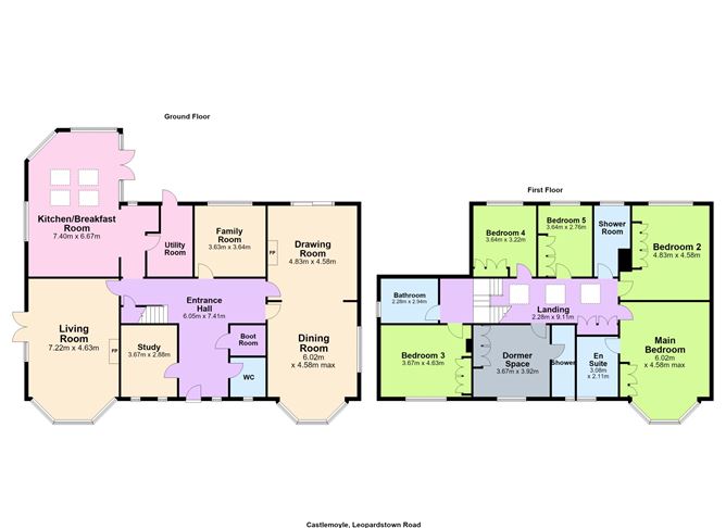 Floor plan — Castlemoyle, Leopardstown Road, Foxrock, Dublin 18