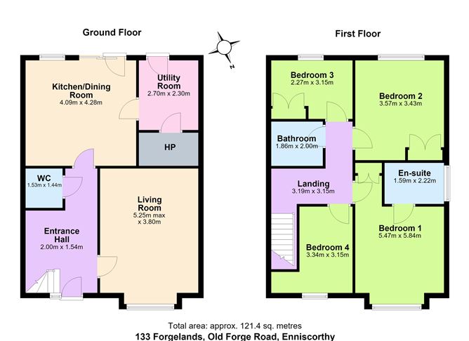 Floor plan — 133 Forgelands, Old Forge Road, Enniscorthy, Co. Wexford
