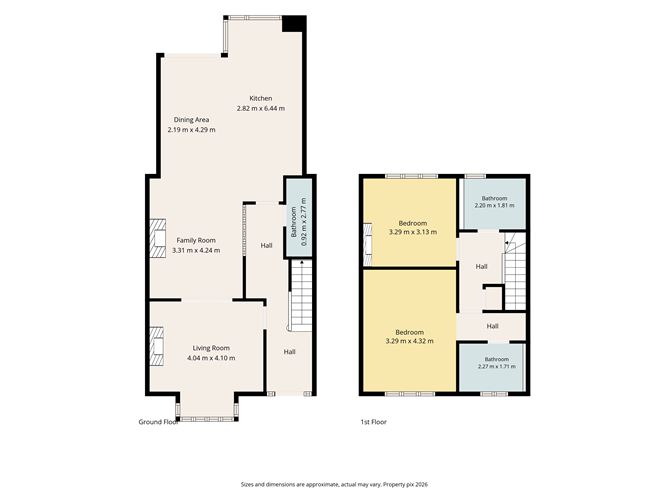 Floor plan — 14 Sallymount Gardens, Ranelagh, Dublin 6